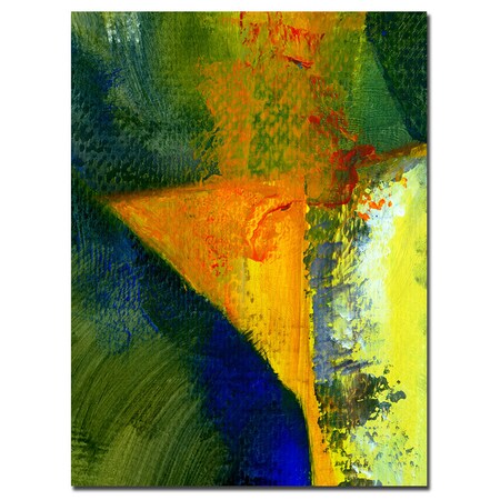 Trademark Fine Art Michelle Calkins 'Orange and Blue Color Study' Canvas Art, 18x24 MC052-C1824GG